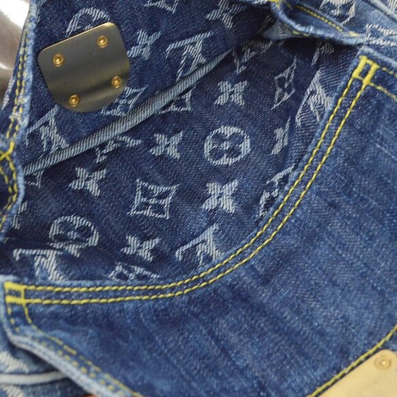 Louis Vuitton Blue Monogram Denim Bum Bag Waist Pouch M95347 SR2047 163482 - Picture 6 of 10
